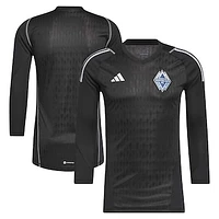 Men's adidas Black Vancouver Whitecaps FC 2023 Goalkeeper Long Sleeve Replica Jersey