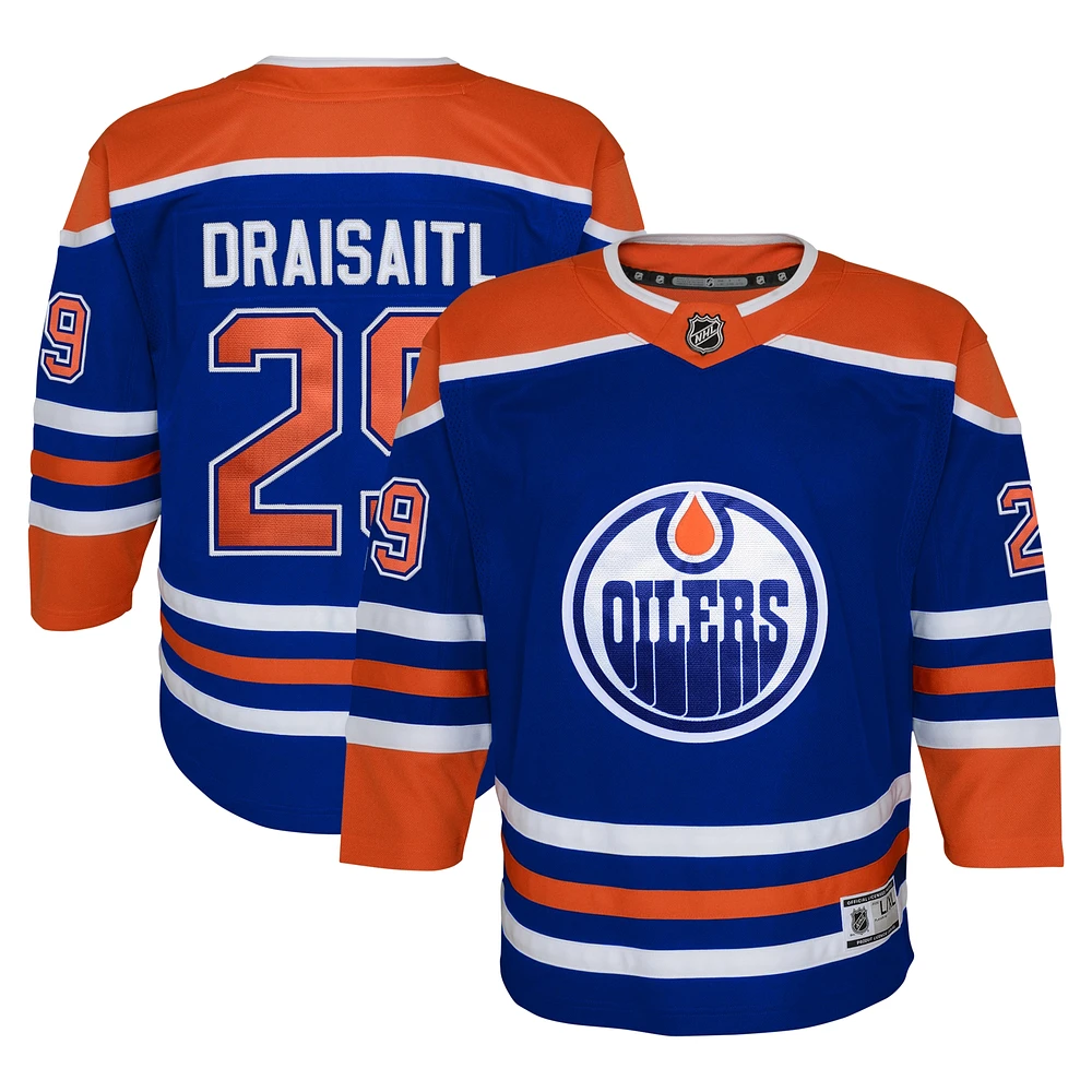 Youth Leon Draisaitl Royal Edmonton Oilers Home  Premier Player Jersey