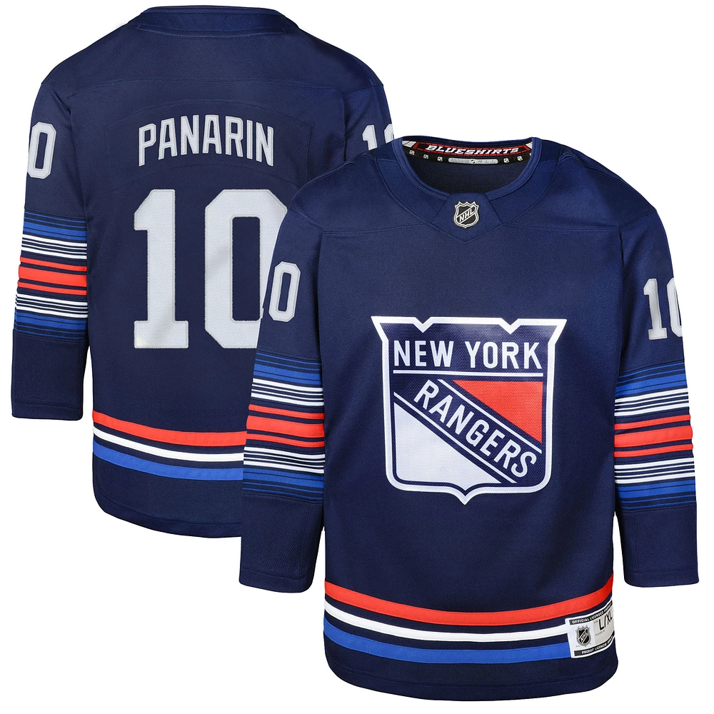 Youth Artemi Panarin Navy New York Rangers Alternate Premier Player Jersey