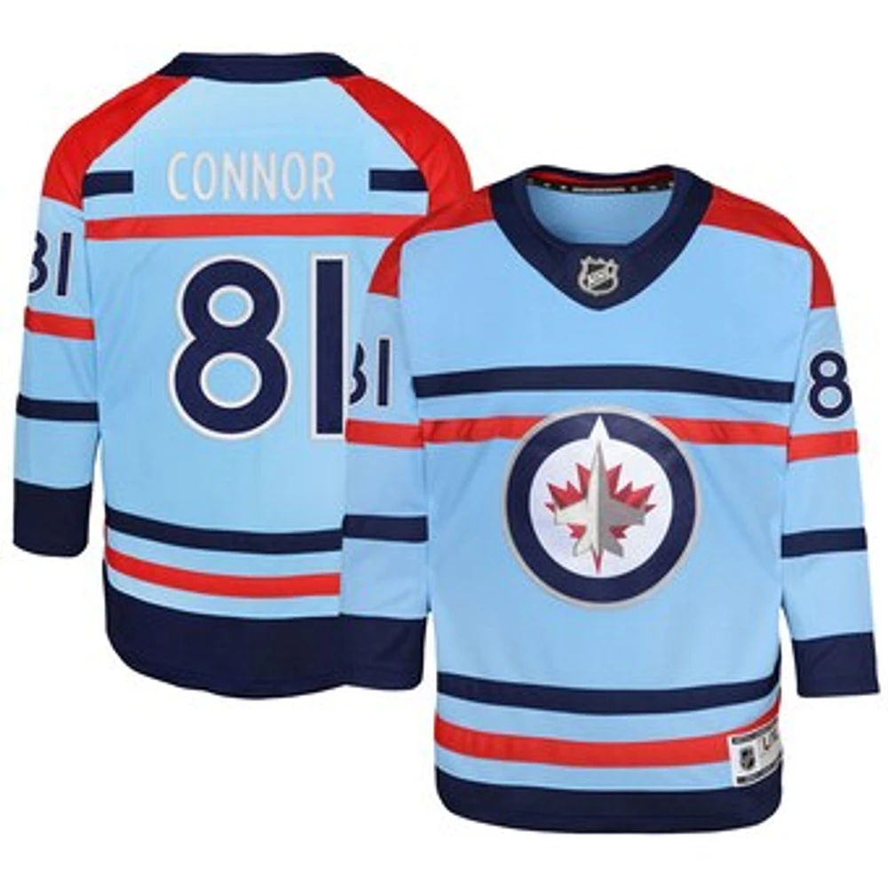 Youth Kyle Connor Light Blue Winnipeg Jets Anniversary Premier Player Jersey