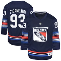 Youth Mika Zibanejad Navy New York Rangers Alternate Replica Player Jersey