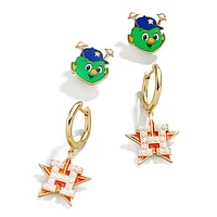 Women's BaubleBar  Houston Astros Team Earrings Set