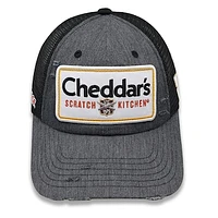 Men's Richard Childress Racing Team Collection Gray/Black Kyle Busch Cheddar's Retro Patch Adjustable Hat