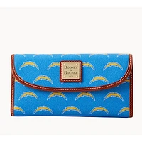 Women's Dooney & Bourke Los Angeles Chargers Team Color Continental Clutch