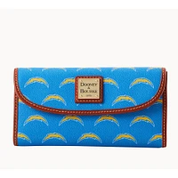 Women's Dooney & Bourke Los Angeles Chargers Team Color Continental Clutch