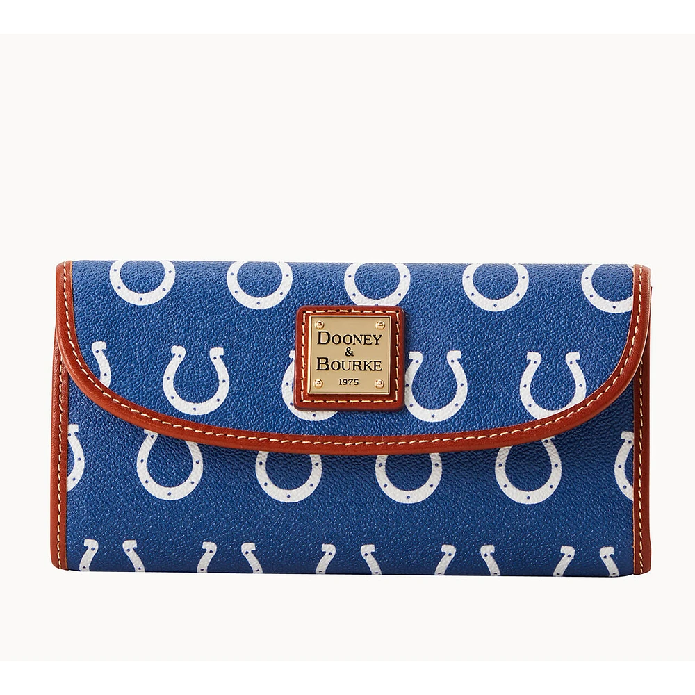 Women's Dooney & Bourke Indianapolis Colts Team Color Continental Clutch