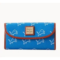 Women's Dooney & Bourke Detroit Lions Team Color Continental Clutch