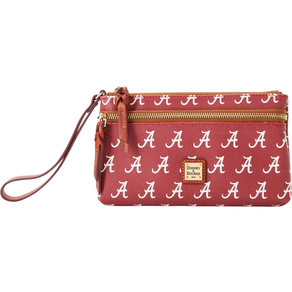 Dooney & Bourke Alabama Crimson Tide Signature Double-Zip Wristlet