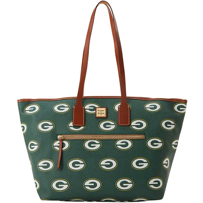 Dooney & Bourke Green Bay Packers Sporty Monogram Large Zip Tote Bag