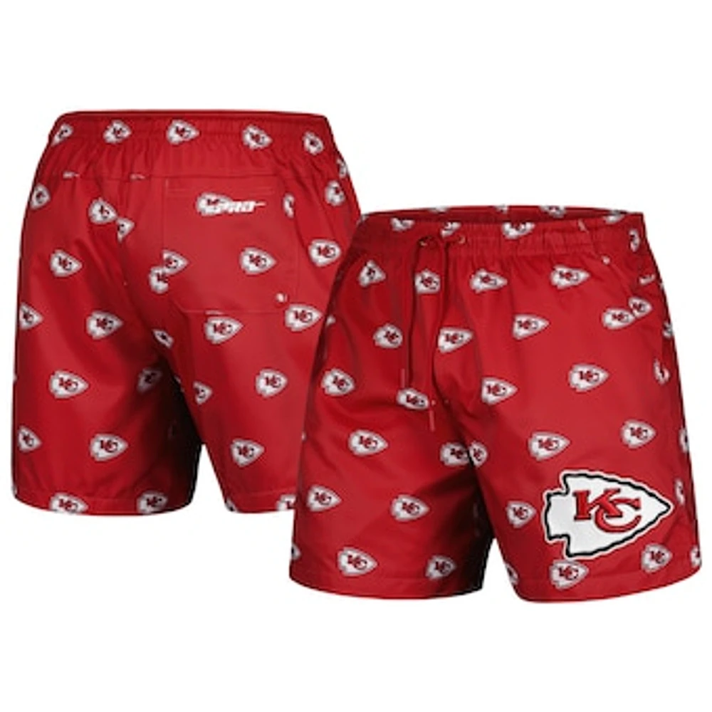 Men's Pro Standard  Red Kansas City Chiefs Allover Print Mini Logo Shorts