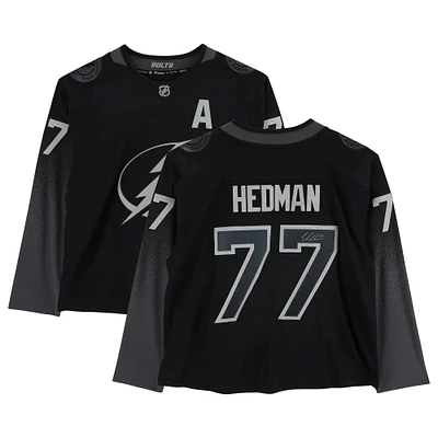 Victor Hedman Tampa Bay Lightning Autographed Black Alternate Fanatics Breakaway Jersey