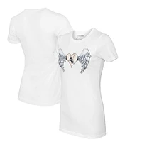 Women's Tiny Turnip White Chicago Sox Angel Wings T-Shirt