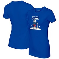 Women's Tiny Turnip Royal Chicago Cubs Astronaut T-Shirt