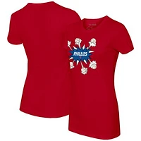 Women's Tiny Turnip Red Philadelphia Phillies Baseball Pow T-Shirt