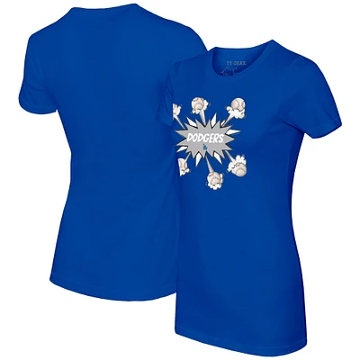 Women's Tiny Turnip Royal Los Angeles Dodgers Baseball Pow T-Shirt