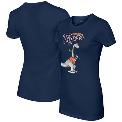 Women's Tiny Turnip Navy Detroit Tigers Bronto T-Shirt