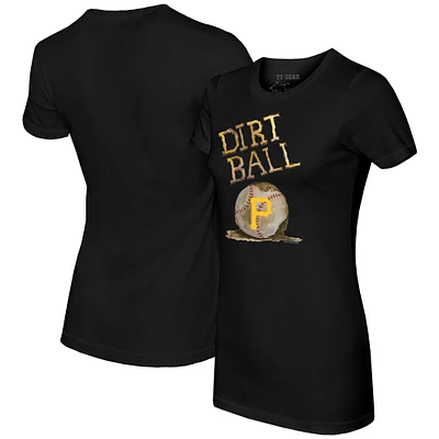 Women's Tiny Turnip Black Pittsburgh Pirates Dirt Ball T-Shirt