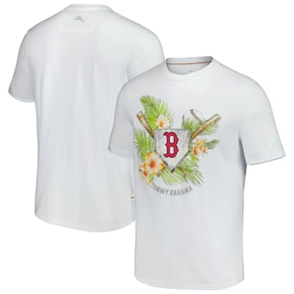 Men's Tommy Bahama  White Boston Red Sox Island League T-Shirt