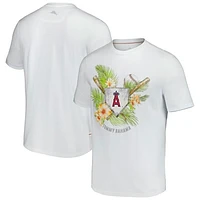 Men's Tommy Bahama  White Los Angeles Angels Island League T-Shirt