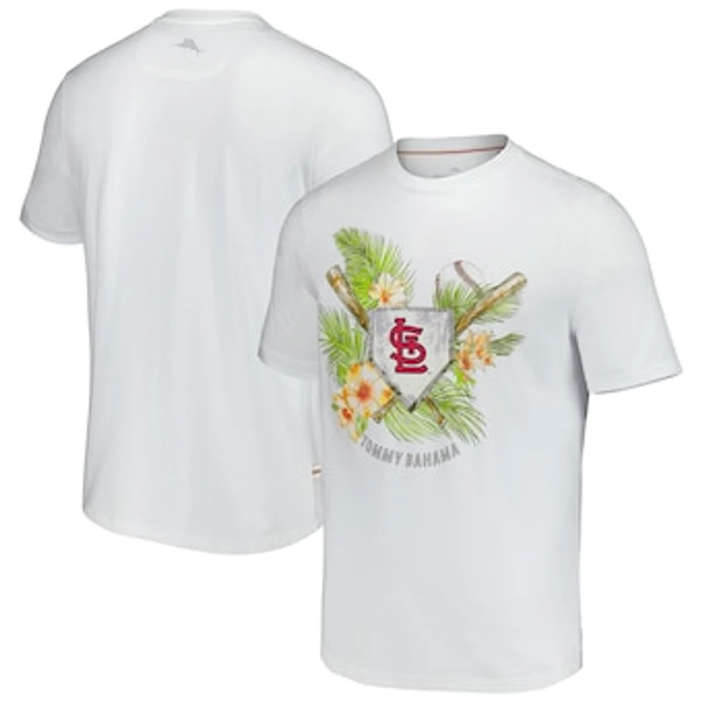 Men's Tommy Bahama  White St. Louis Cardinals Island League T-Shirt