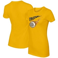 Women's Tiny Turnip Gold San Diego Padres Fastball T-Shirt