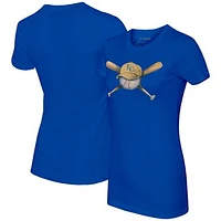 Women's Tiny Turnip Royal Kansas City Royals Hat Crossbats T-Shirt
