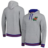 Men's Mitchell & Ness Heather Gray Florida Gators Pullover Hoodie