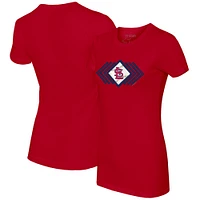 Women's Tiny Turnip Red St. Louis Cardinals Prism Arrows T-Shirt