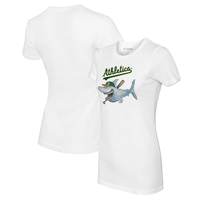 Women's Tiny Turnip White Athletics Shark T-Shirt
