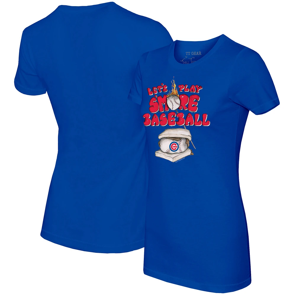 Women's Tiny Turnip Royal Chicago Cubs Smores T-Shirt