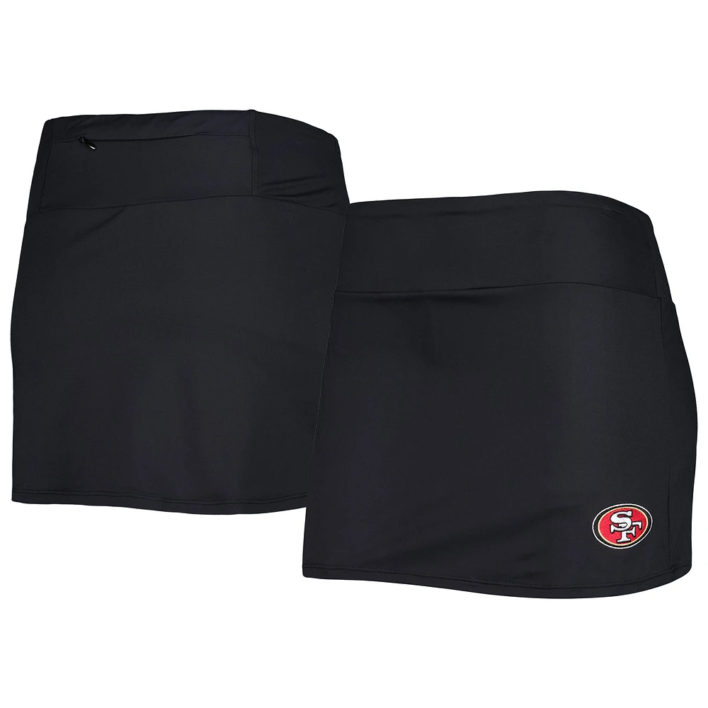 Women's Tommy Bahama Black San Francisco 49ers Pearl Pull-On Swim Skort