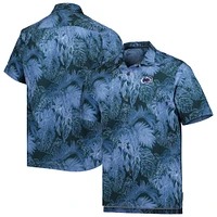 Men's Tommy Bahama Navy Penn State Nittany Lions Big & Tall Coast Luminescent Fronds IslandZone Button-Up Camp Shirt