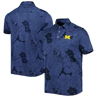 Men's Tommy Bahama Navy Michigan Wolverines Big & Tall Miramar Blooms Polo