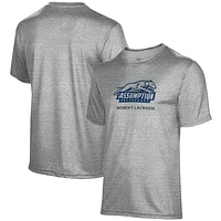 Men's ProSphere  Gray Assumption Greyhounds Women's Lacrosse T-Shirt
