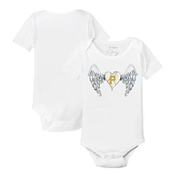 Infant Tiny Turnip Pittsburgh Pirates Angel Wings Bodysuit