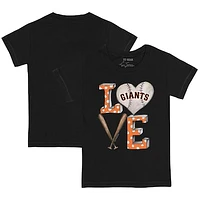 Infant Tiny Turnip Black San Francisco Giants Baseball Love T-Shirt