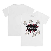 Infant Tiny Turnip White Arizona Diamondbacks Baseball Pow T-Shirt