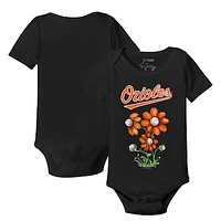 Infant Tiny Turnip Black Baltimore Orioles Blooming Baseballs Bodysuit
