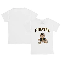 Infant Tiny Turnip White Pittsburgh Pirates Teddy Boy T-Shirt