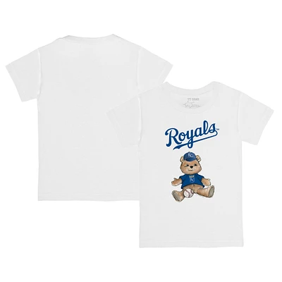 Infant Tiny Turnip White Kansas City Royals Teddy Boy T-Shirt