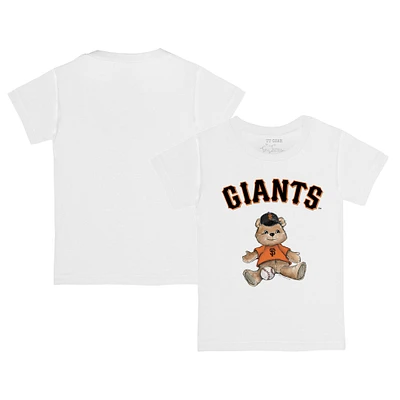 Infant Tiny Turnip White San Francisco Giants Teddy Boy T-Shirt