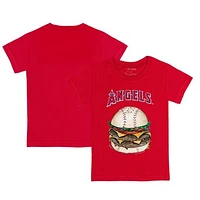 Infant Tiny Turnip Red Los Angeles Angels Burger T-Shirt