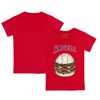 Infant Tiny Turnip Red Los Angeles Angels Burger T-Shirt