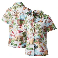 Women's Reyn Spooner White St. Louis Cardinals Scenic Camp Button-Up Shirt