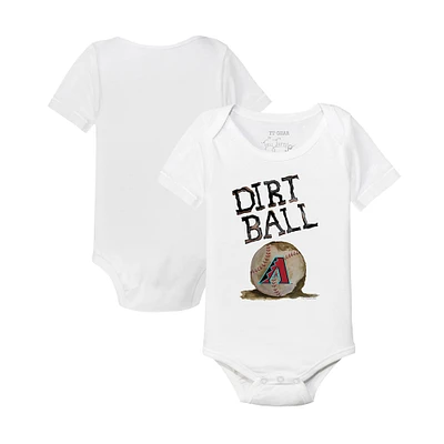Infant Tiny Turnip White Arizona Diamondbacks Dirt Ball Bodysuit