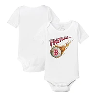 Infant Tiny Turnip White Boston Red Sox Fastball Bodysuit