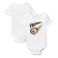 Infant Tiny Turnip White Colorado Rockies Fastball Bodysuit
