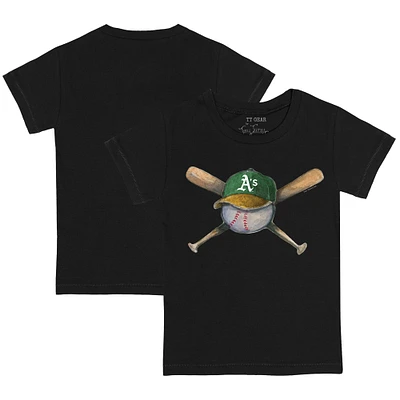 Infant Tiny Turnip Black Athletics Hat Crossbats T-Shirt