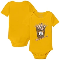 Infant Tiny Turnip Gold San Diego Padres Hot Bats Bodysuit