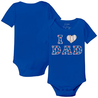 Infant Tiny Turnip Royal Chicago Cubs I Love Dad Bodysuit